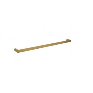 Esperia Brushed Gold Solid Brass Single Towel Rail 800mm